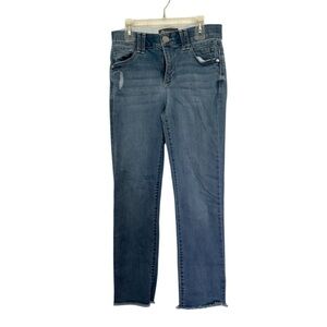 Democracy Denim Straight/skinny Leg Blue Jeans Ab Technology